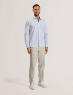 Long Sleeve Geo Print Shirt