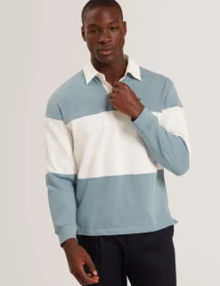 Long Sleeve Panelled Rugby Shirt