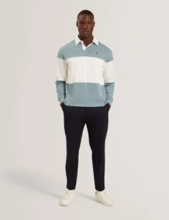 Long Sleeve Panelled Rugby Shirt