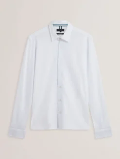 Long Sleeve Pique Cotton Jersey Shirt