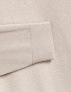 Long Sleeve Silk Blend Crew Neck Jumper