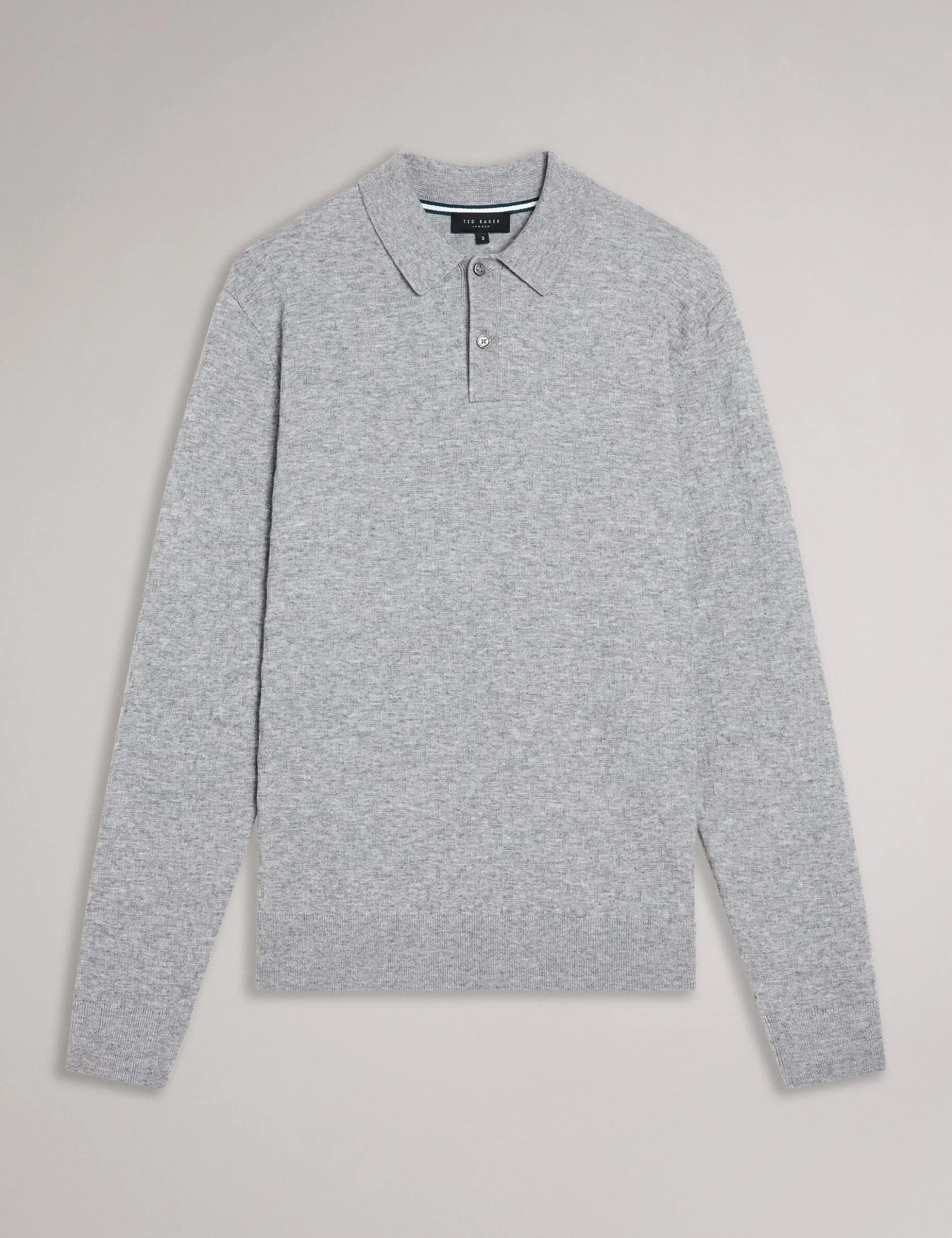 Long Sleeve T Stitch Knitted Polo