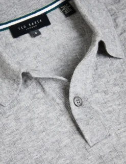 Long Sleeve T Stitch Knitted Polo