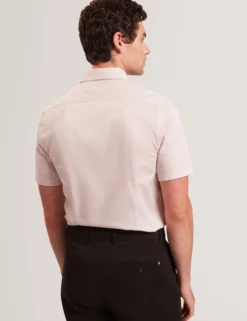 Micro Geo Print Slim Short Sleeve Shirt
