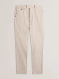 Micro Houndstooth Slim Fit Pants