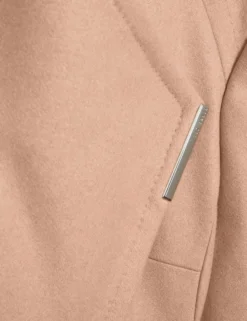 Mid Length Belted Wool Wrap Coat