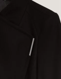 Mid Length Belted Wool Wrap Coat