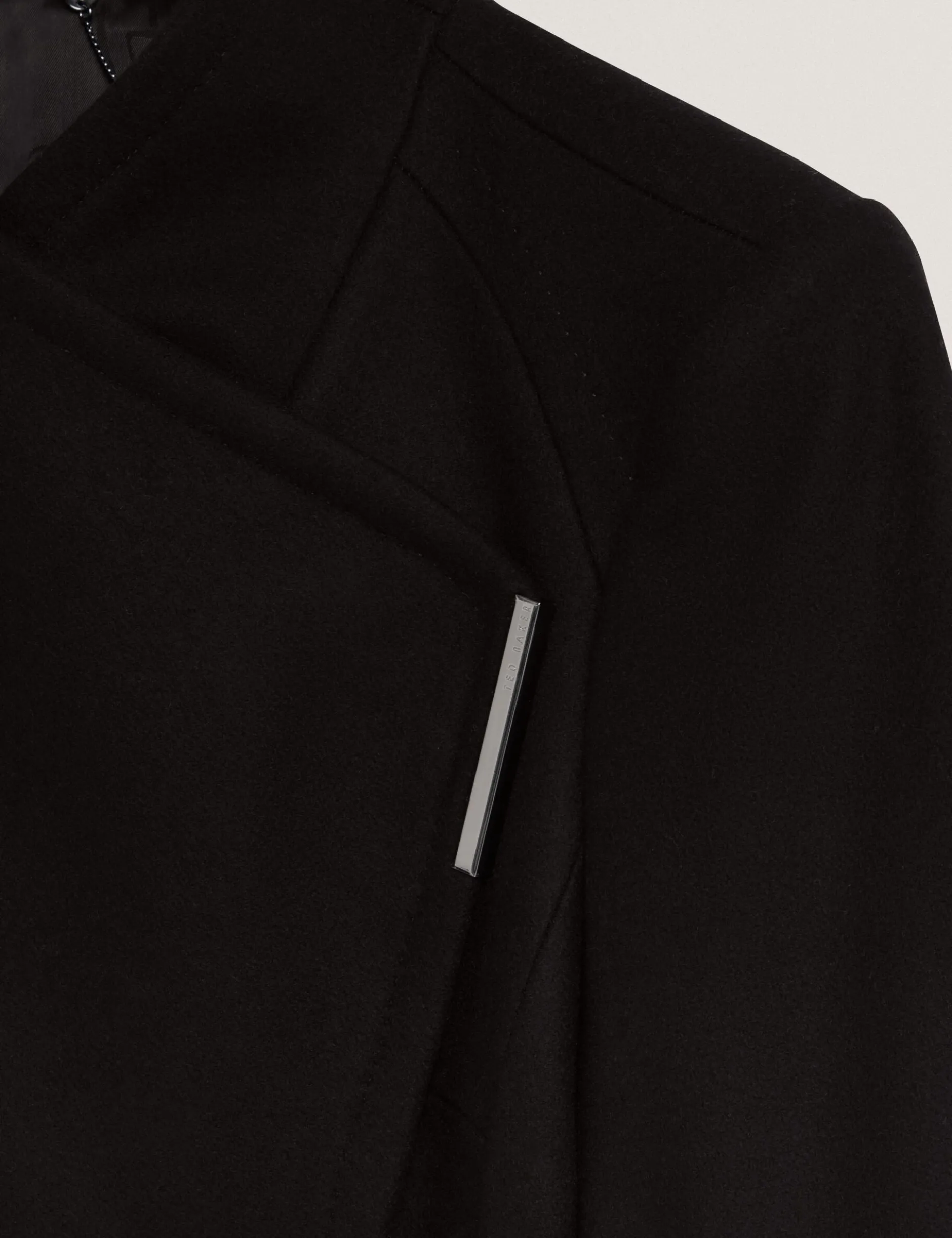 Mid Length Belted Wool Wrap Coat