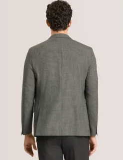Mini Check Wool Modern Fit Suit Jacket