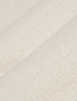 Mixed Texture Cotton Linen Knit Polo