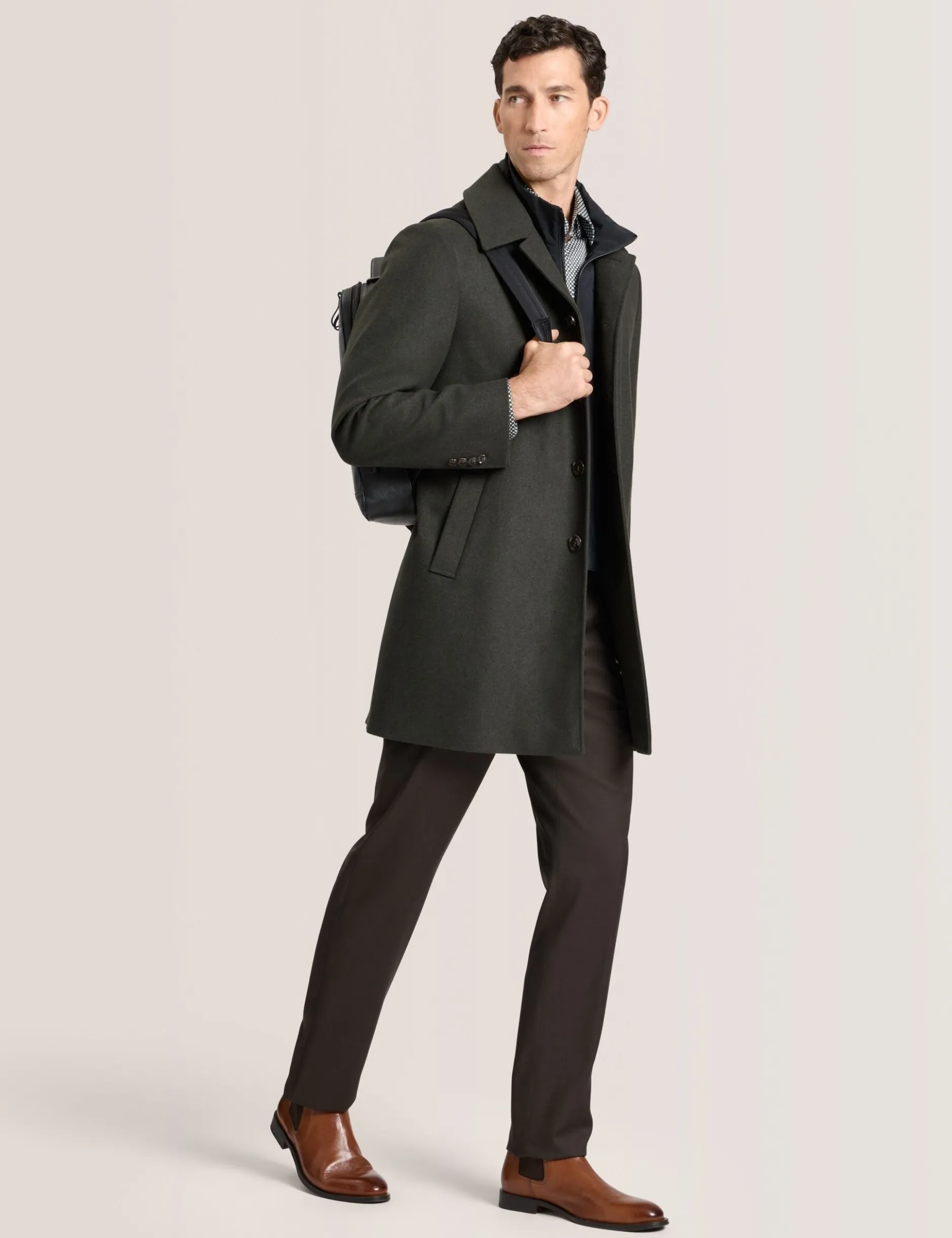 Overcoat with Bib