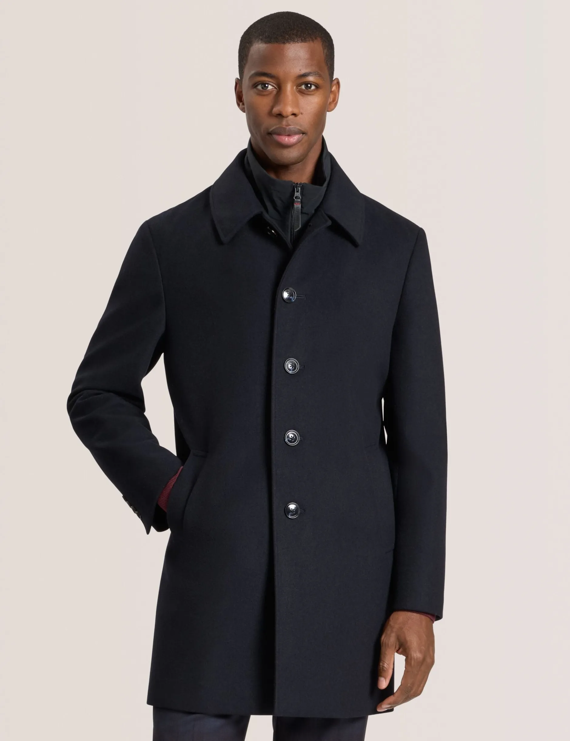 Overcoat with Bib