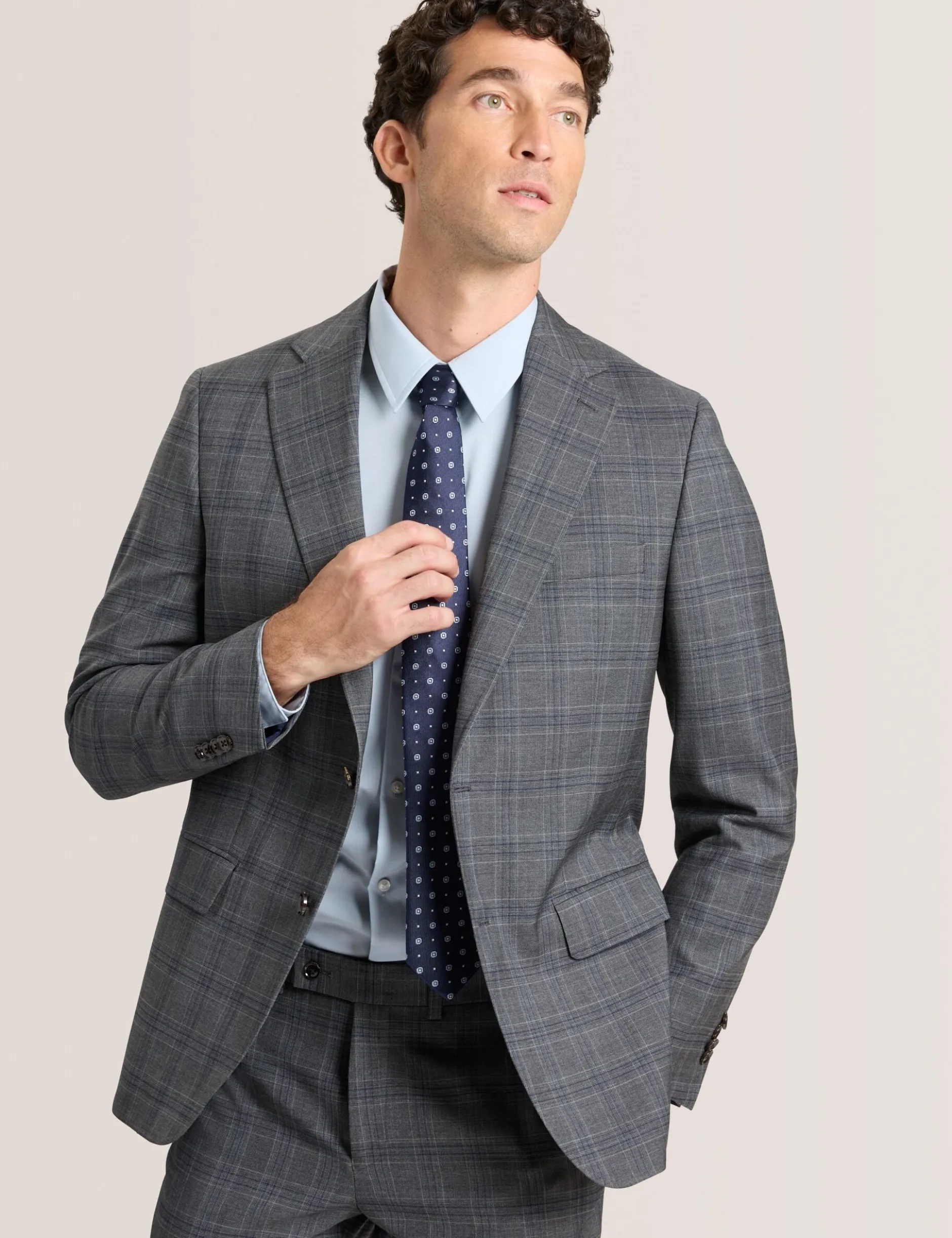 Plaid Suit Jacket