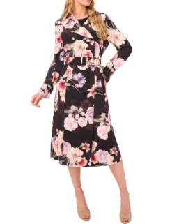 Printed Trench Coat