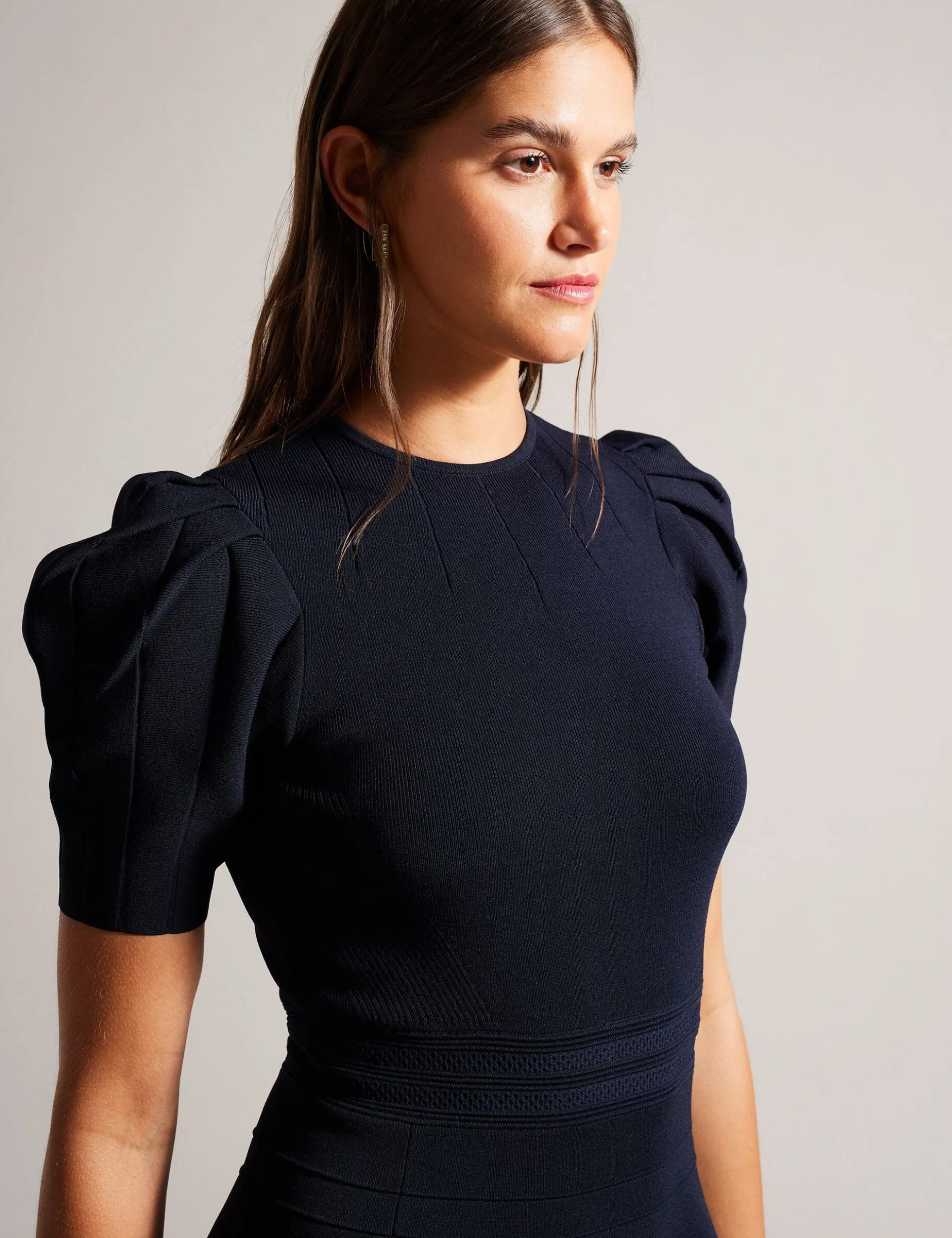 Puff Sleeve Mini Dress