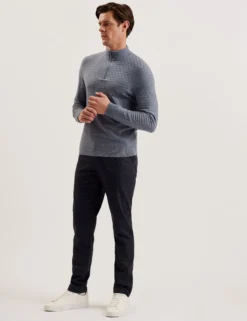 Puppytooth Check Slim Fit Pants