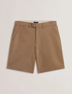 Regular Fit Cotton Blend Chino Shorts