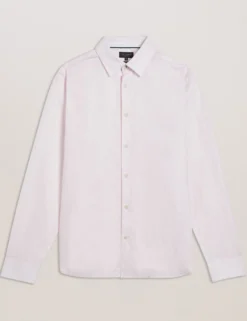 Regular Fit Cotton Linen Long Sleeve Shirt