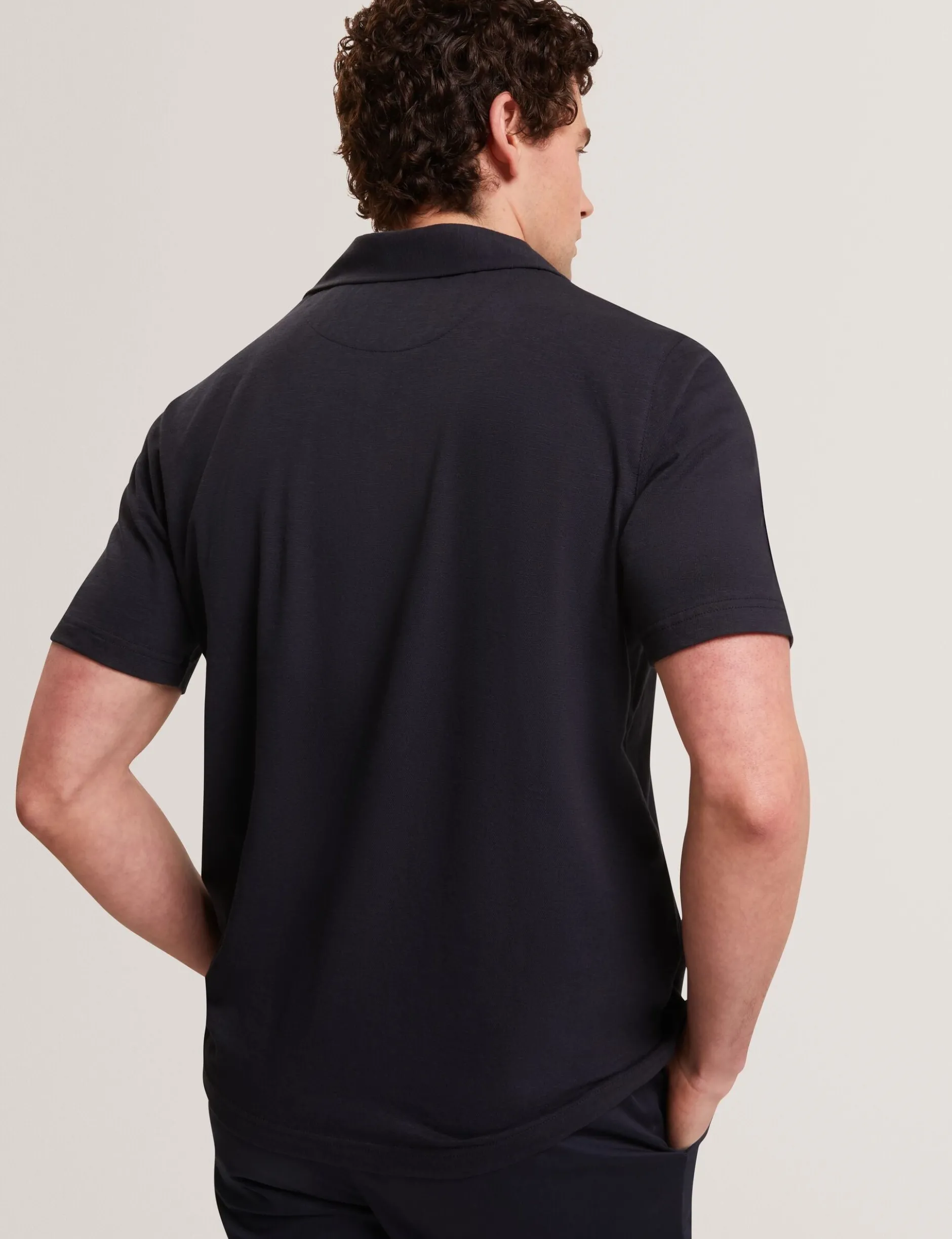 Relaxed Cotton Linen Button-Through Shirt