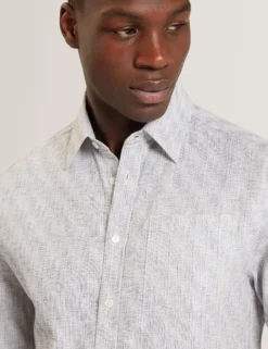 Relaxed Grindle Texture Long Sleeve Shirt
