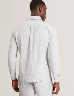 Relaxed Grindle Texture Long Sleeve Shirt