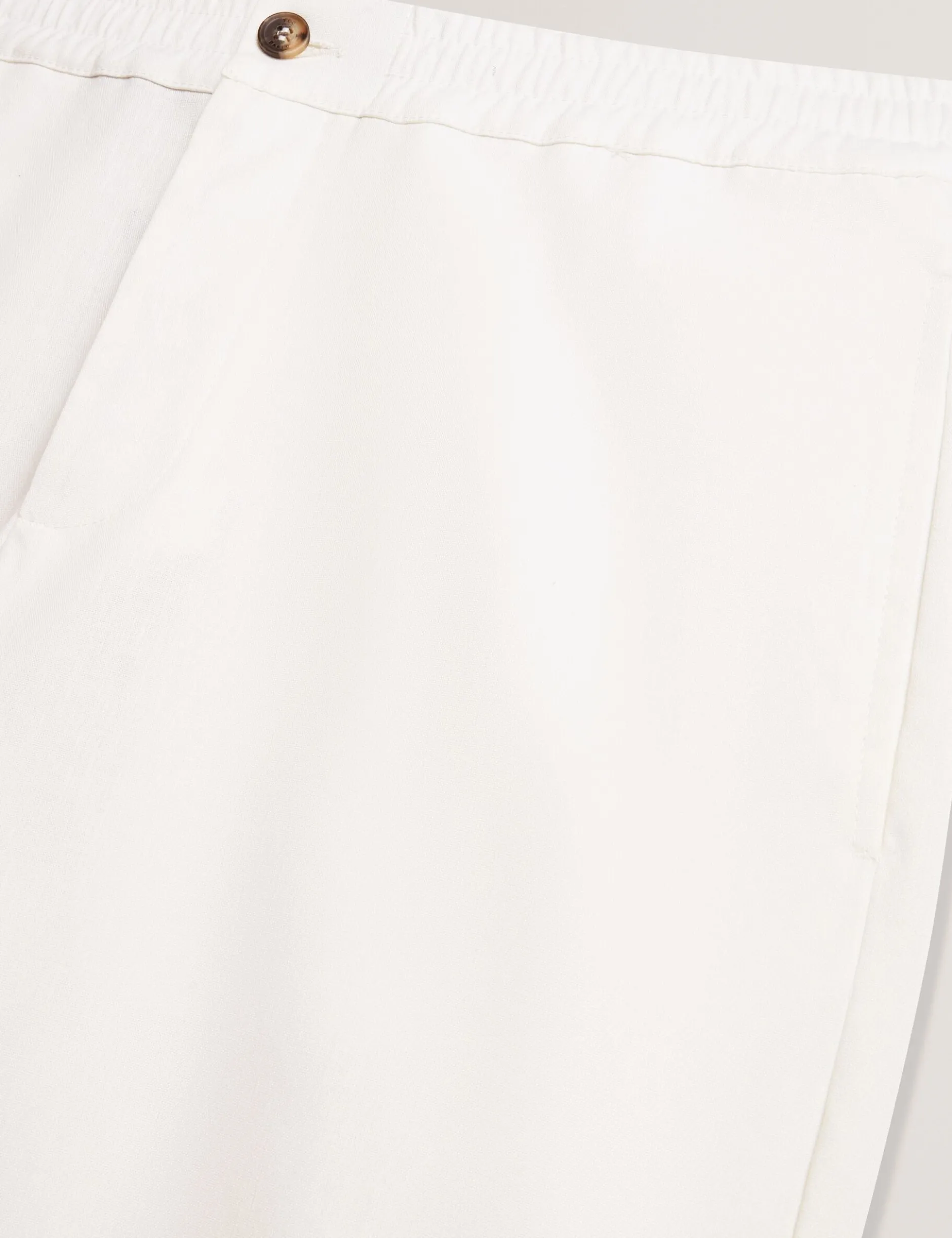 Relaxed Linen Blend Elasticated Trousers