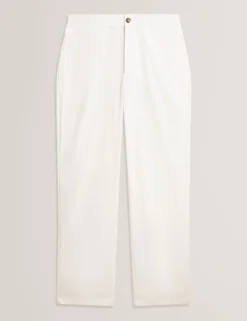 Relaxed Linen Blend Elasticated Trousers