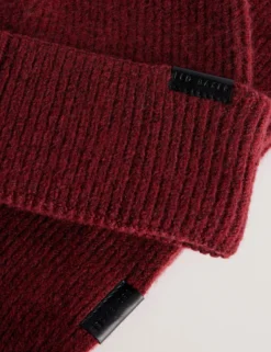 Ribbed Knit Hat And Scarf Set