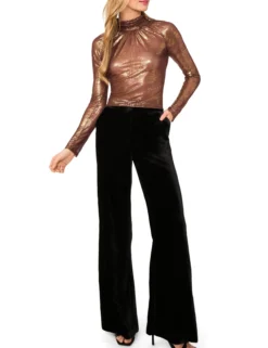 Ruched Turtleneck Top
