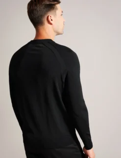 Saddle Shoulder Crew Neck Jumper