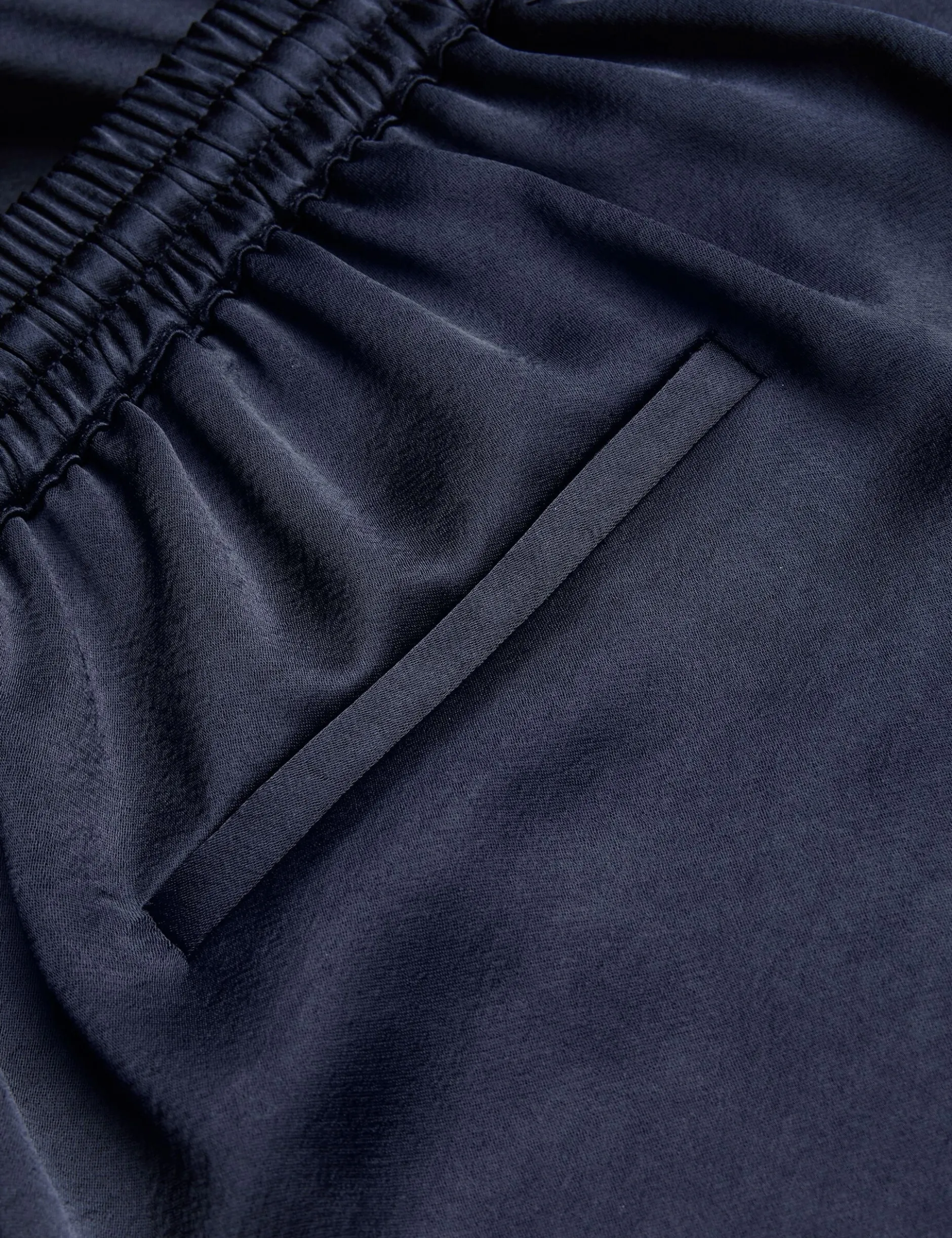 Satin Wide Leg Drawstring Joggers