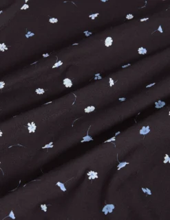 Scattered Floral Print Crew Neck T-Shirt