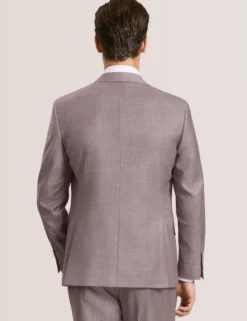 Sharkskin Wool Modern Fit Suit Jacket