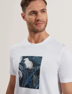 Short Sleeve Box Print Graphic T-Shirt