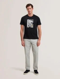 Short Sleeve Box Print Graphic T-Shirt