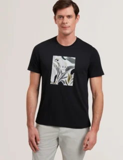 Short Sleeve Box Print Graphic T-Shirt