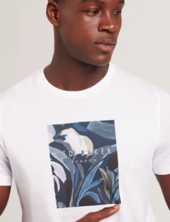 Short Sleeve Box Print Graphic T-Shirt