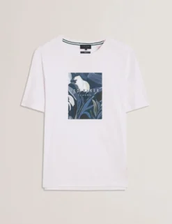 Short Sleeve Box Print Graphic T-Shirt