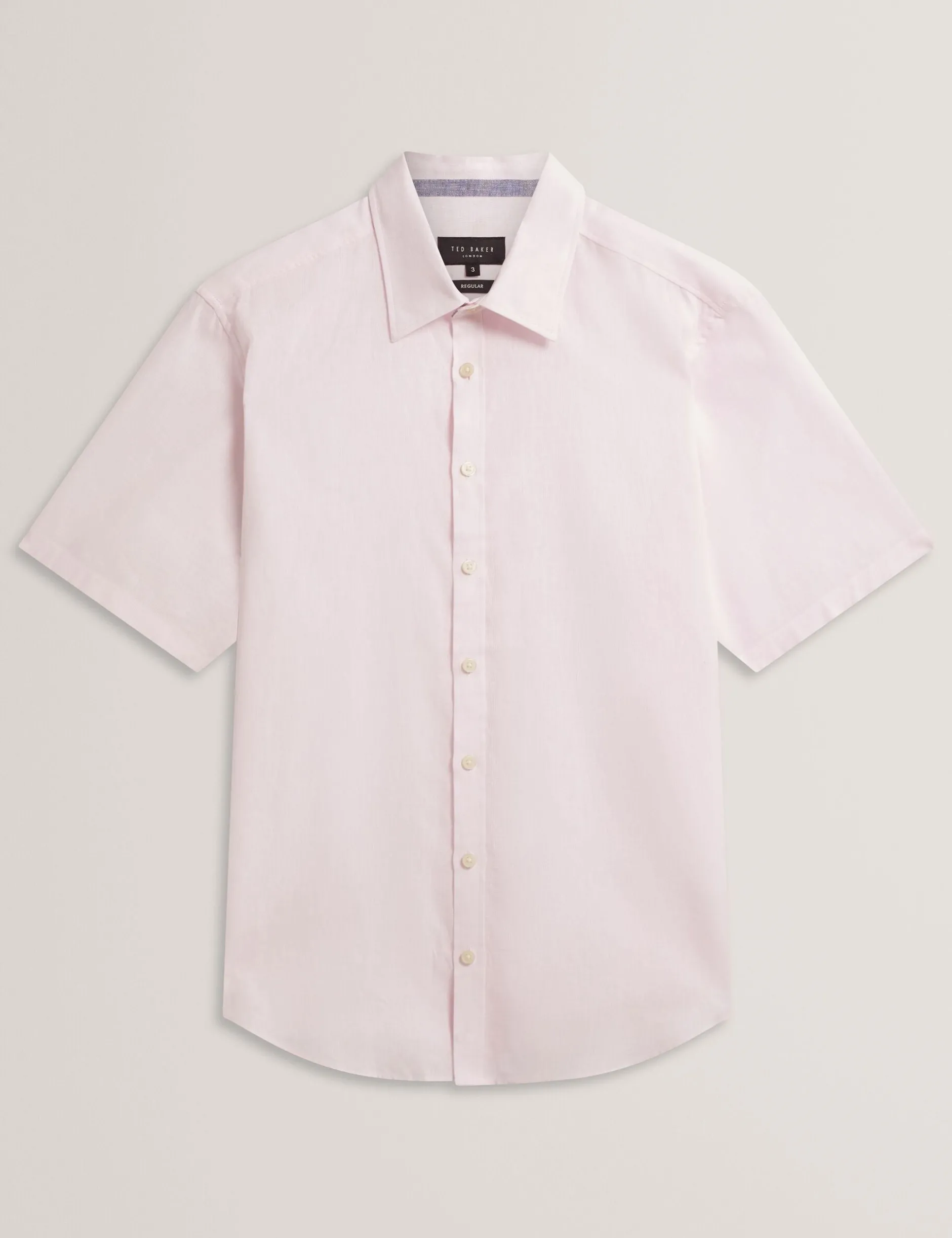 Short Sleeve Linen Cotton Woven Shirt