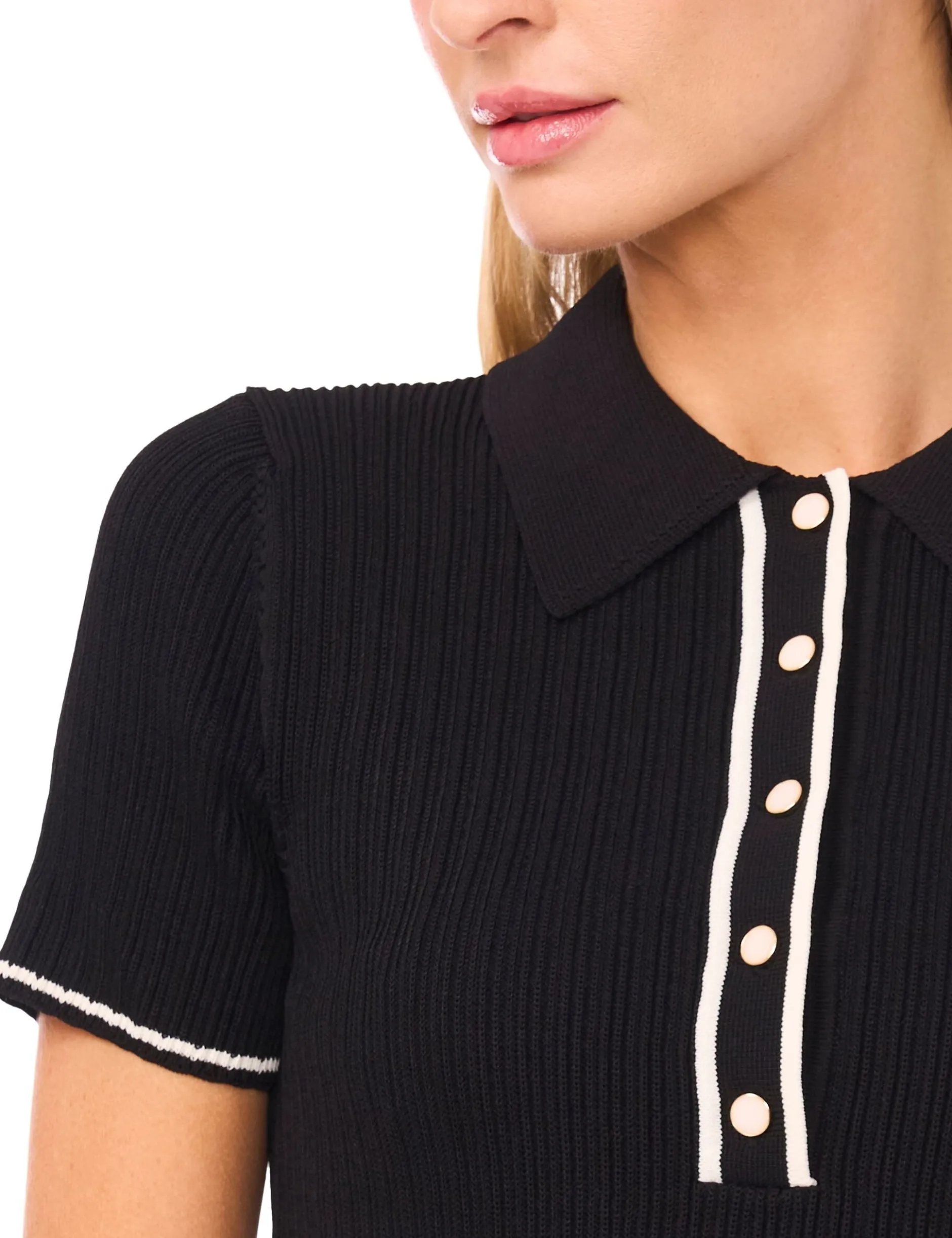 Short Sleeve Polo Mini Dress