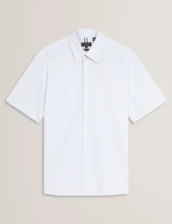 Short Sleeve Regular Geo Print Shirt