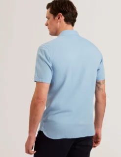 Short Sleeve Regular Linen Woven Shirt