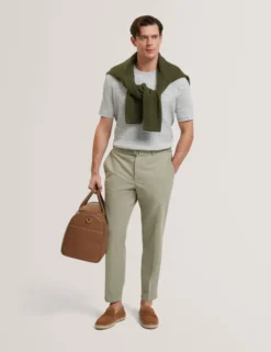 Short Sleeve Relaxed Fit Textured Knit T-Shirt