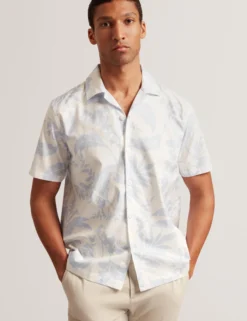 Short Sleeve Relaxed Floral Print Shirt