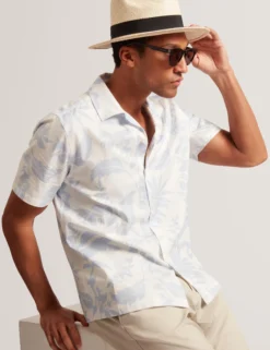 Short Sleeve Relaxed Floral Print Shirt