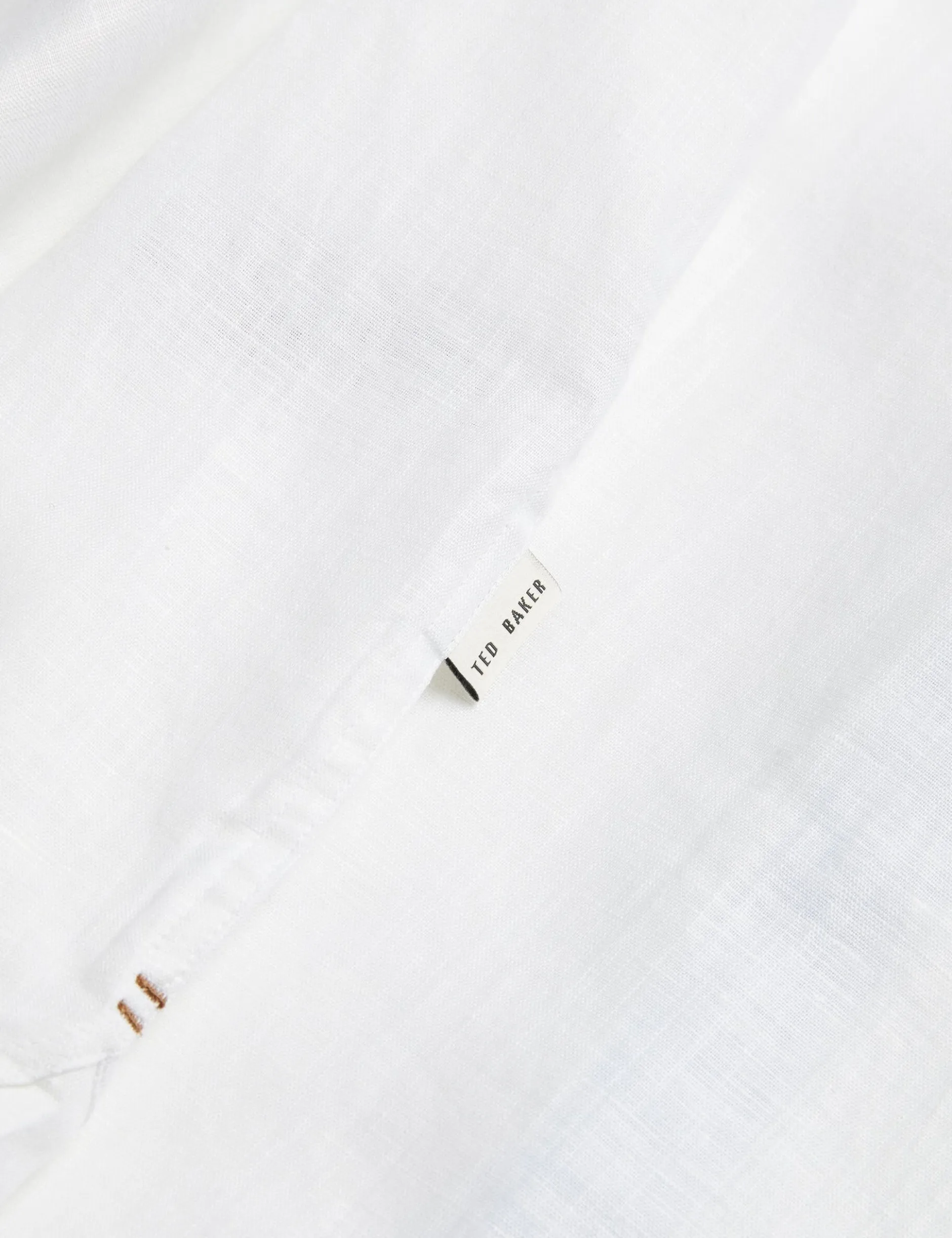 Short Sleeve Textured Linen Cotton Shirt