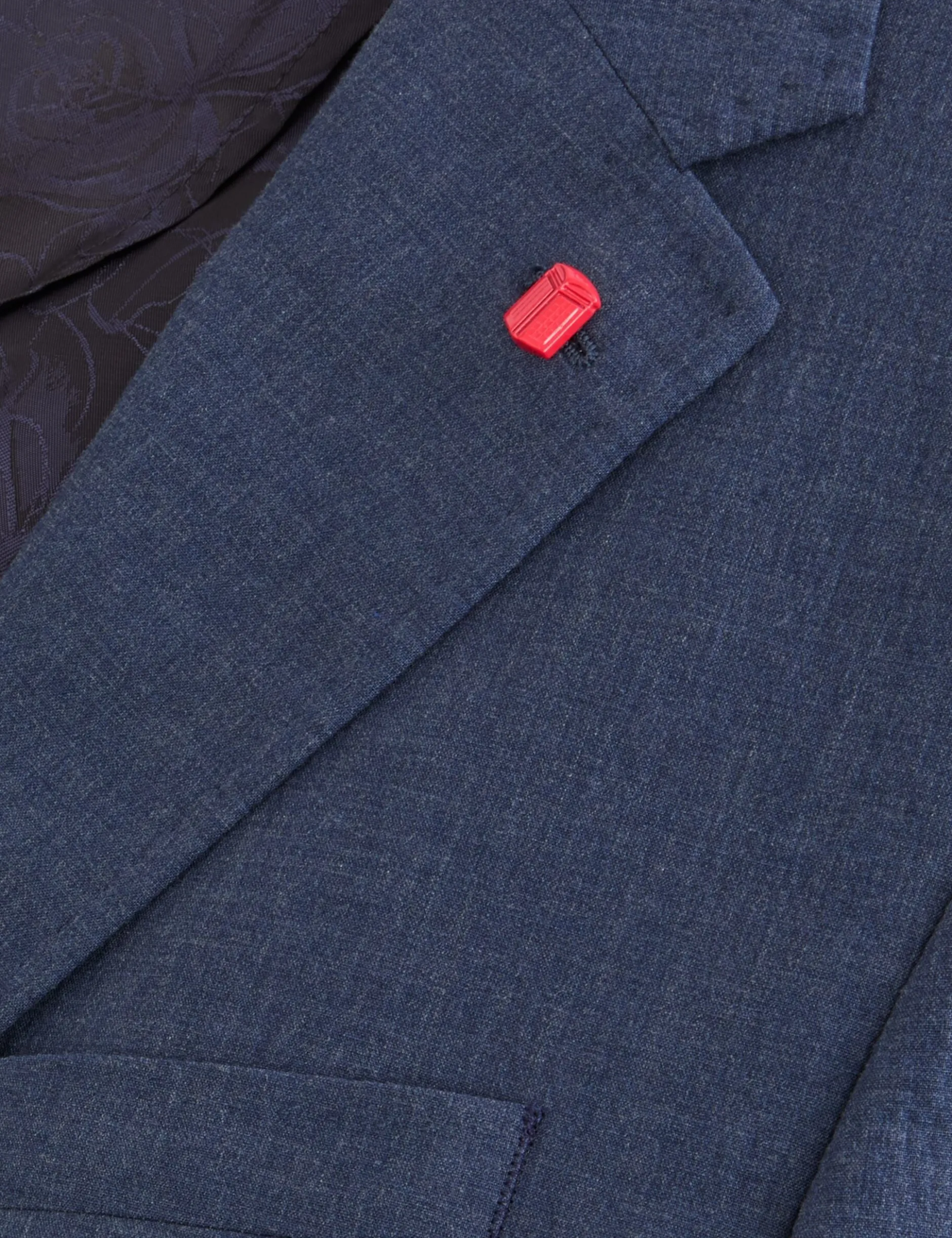 Single Breasted Two Button Notch Flat Front Seersucker Suit Jacket
