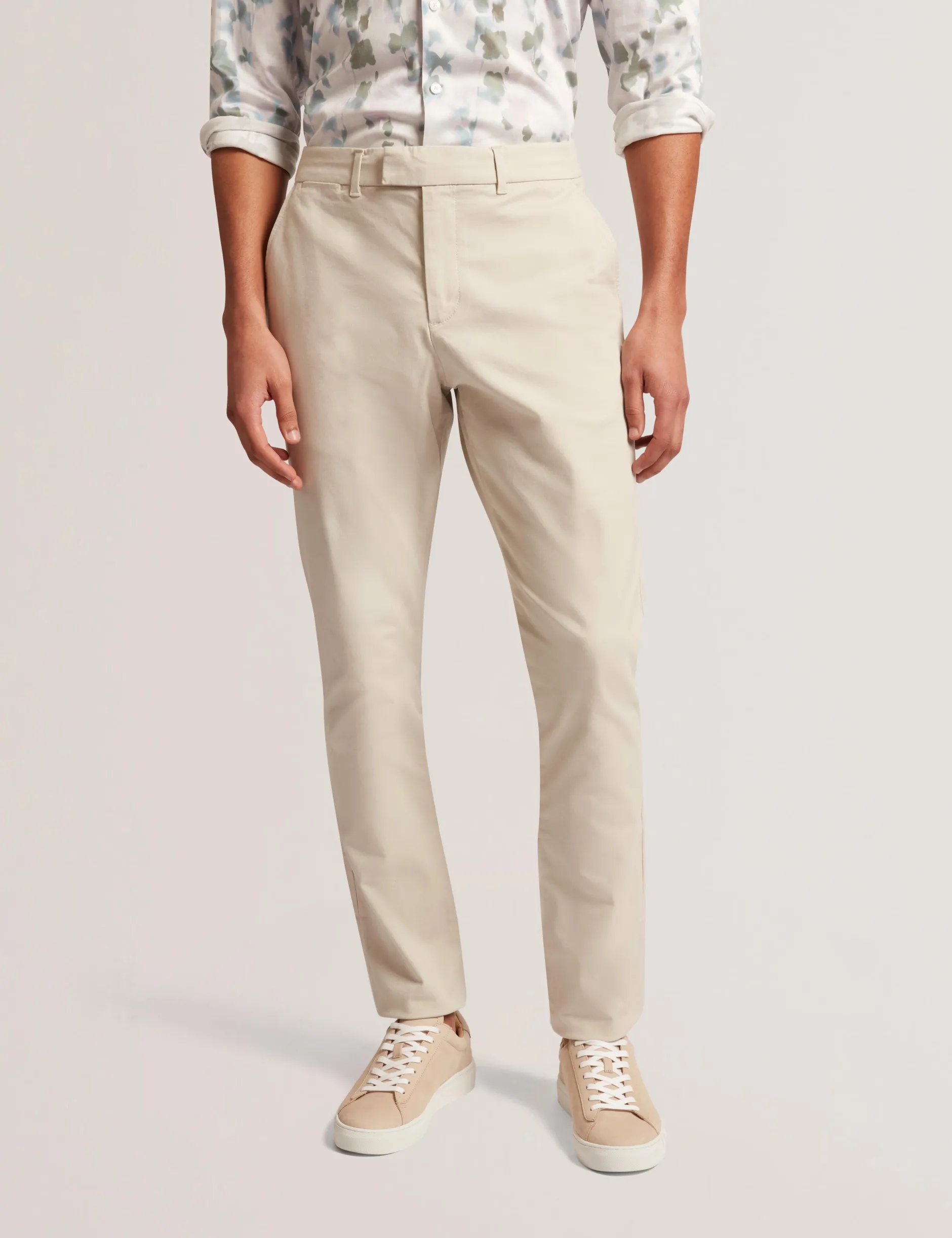 Slim Fit Cotton Blend Chinos