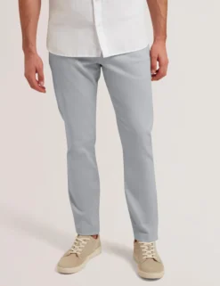 Slim Fit Cotton Blend Chinos