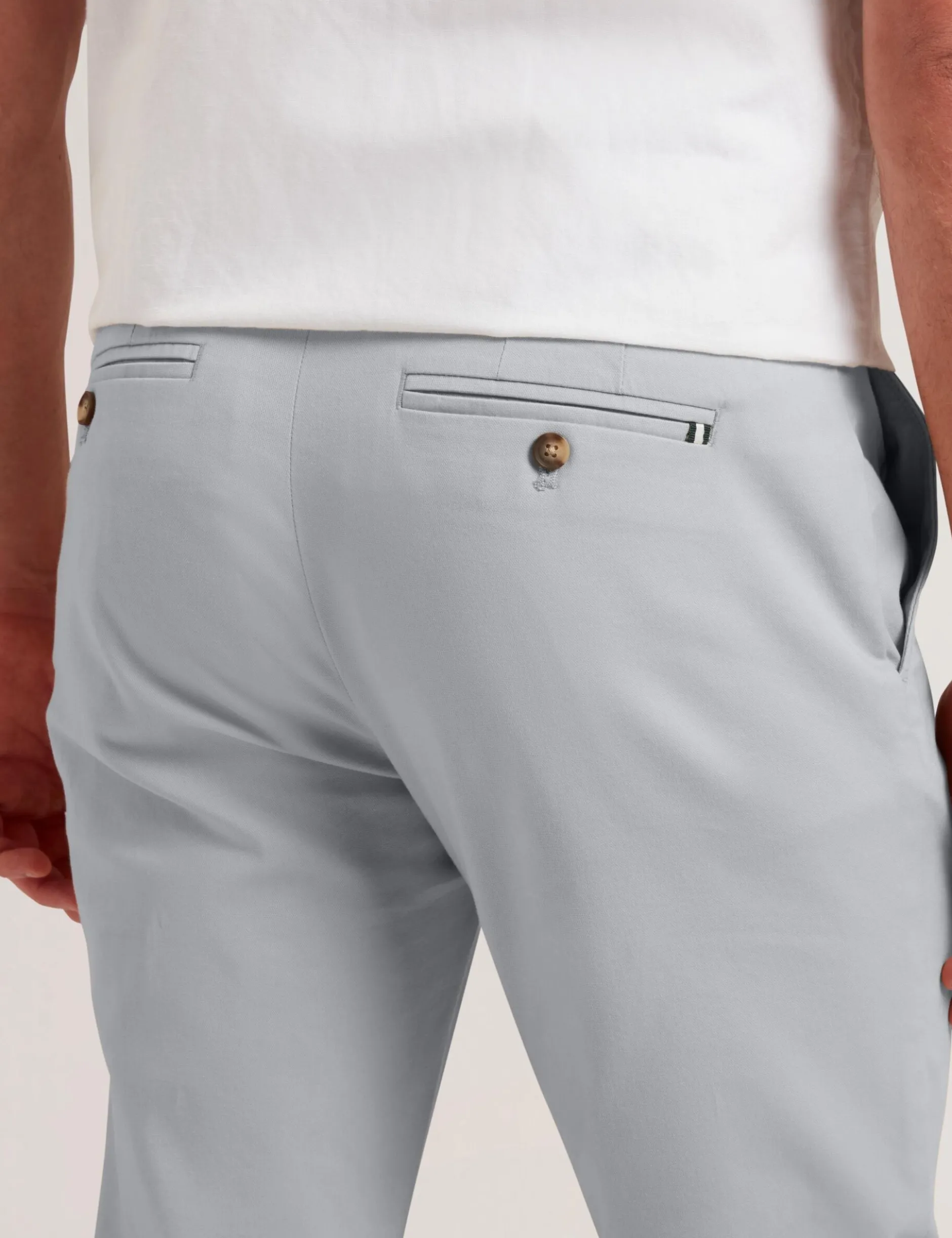 Slim Fit Cotton Blend Chinos